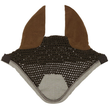 Cuffia antimosche Equithème Chic Marrone