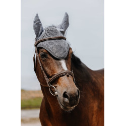 Cuffia antimosche Equithème Chic Grigio