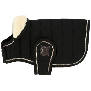 Coperta per cane Ti amo Equithème Nero