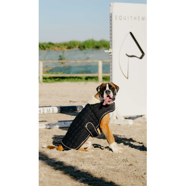 Coperta per cane Ti amo Equithème Nero