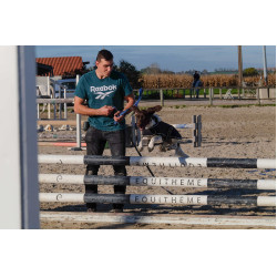 Coperta per cane Ti amo Equithème Nero