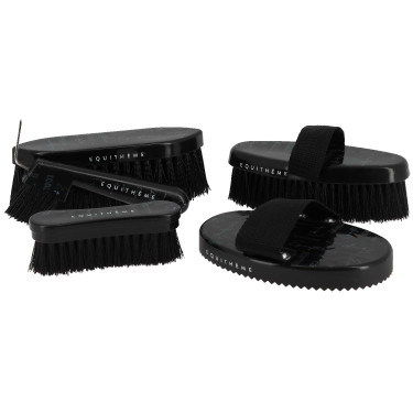 Spazzola per la testa EQUITHÈME - Teenage Nero