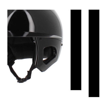 Casco Penelope visiera lunga Nero lucido