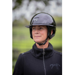 Casco Penelope visiera lunga Nero lucido