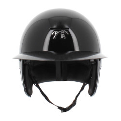 Casco Penelope visiera lunga Nero lucido