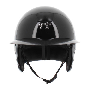 Casco Penelope visiera lunga Nero lucido