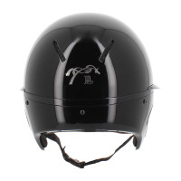 Casco Penelope visiera lunga Nero lucido