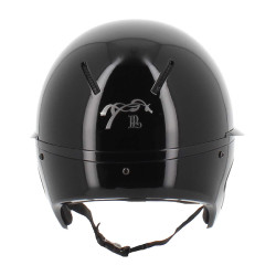 Casco Penelope visiera lunga Nero lucido
