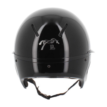 Casco Penelope visiera lunga Nero lucido