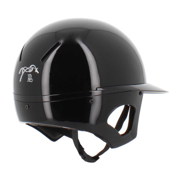 Casco Penelope visiera lunga Nero lucido