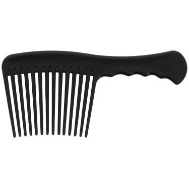 Pettine a denti grandi in PVC HIPPOTONIC - Soft Nero