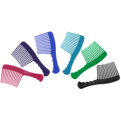 Pettine a denti grandi in PVC HIPPOTONIC - Soft Nero