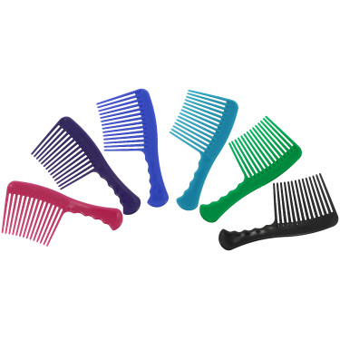 Pettine a denti grandi in PVC HIPPOTONIC - Soft Nero