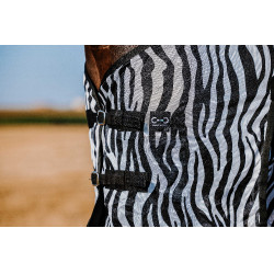 Camicia Riding World Belly Mesh Nero / bianco motivo zebra Motivi