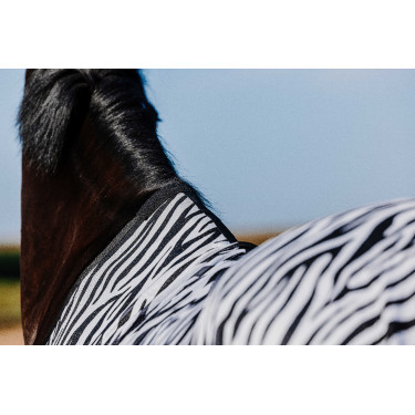 Camicia Riding World Belly Mesh Nero / bianco motivo zebra Motivi