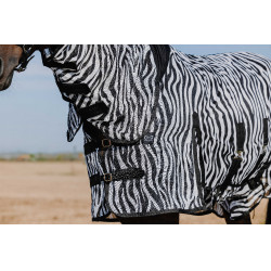 Camicia Riding World Belly Mesh Combo Nero / bianco motivo zebra Motivi