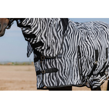 Camicia Riding World Belly Mesh Combo Nero / bianco motivo zebra Motivi