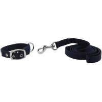 Collare e guinzaglio per cane RIDING WORLD - Oscar Blu reale