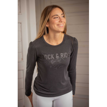 Maglietta a maniche lunghe Pénélope Lovely Antracite Grigio