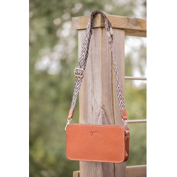 Borsa a tracolla Pénélope Lizzie Cognac Marrone