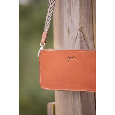 Borsa a tracolla Pénélope Lizzie Cognac Marrone