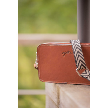 Borsa a tracolla Pénélope Lizzie Cognac Marrone