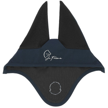 Cuffia antimosche Ti amo Equithème Origine Blu navy