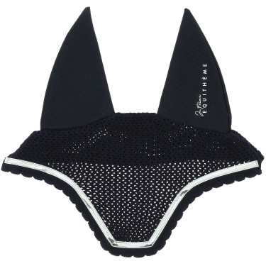 Cuffia anti-mosche Ti amo Equithème Mirror Blu