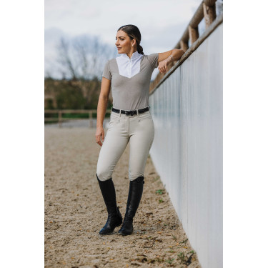 Polo Equithème Tokyo Talpa Marrone Polo Equithème Tokyo Talpa Marrone