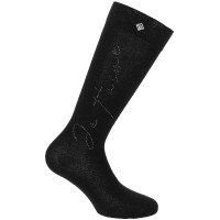 Calze Je t'aime Equithème Cassis Nero