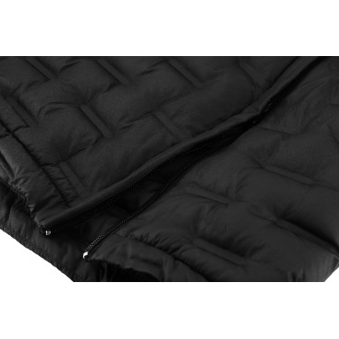 Giacca lunga trapuntata senza cuciture Je t’aime Equithème Navina donna Nero