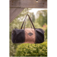 Borsa Pénélope Canvas Bowl Nero / rosa antico