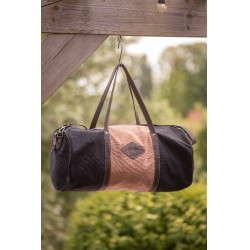 Borsa Pénélope Canvas Bowl Nero / rosa antico