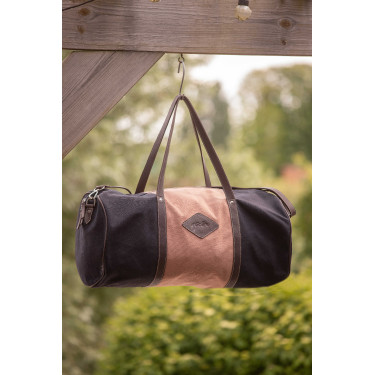 Borsa Pénélope Canvas Bowl Nero / rosa antico