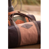 Borsa Pénélope Canvas Bowl Nero / rosa antico