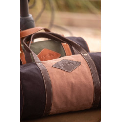 Borsa Pénélope Canvas Bowl Nero / rosa antico