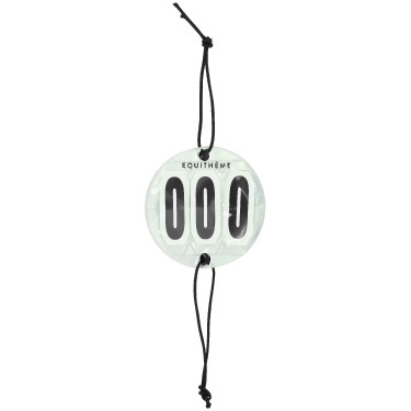 Numero di gara per testiera Equithème Glitter Argentato Argento