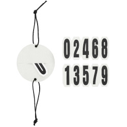 Numero di gara per testiera Equithème Glitter Argentato Argento