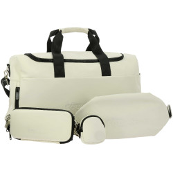 Pochette Je t'aime Equithème + Portamonete Ecrù Bianco Pochette Je t'aime Equithème + Portamonete Ecrù Bianco