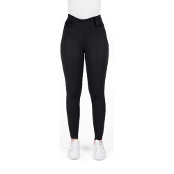 Leggings con fondo in silicone Equithème Alizé donna Nero