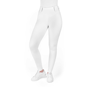 Leggings con fondo in silicone Equithème Alizé donna Bianco Leggings con fondo in silicone Equithème Alizé donna Bianco