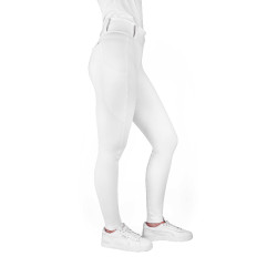 Leggings con fondo in silicone Equithème Alizé donna Bianco Leggings con fondo in silicone Equithème Alizé donna Bianco