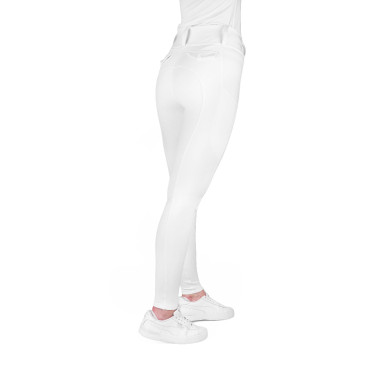 Leggings con fondo in silicone Equithème Alizé donna Bianco Leggings con fondo in silicone Equithème Alizé donna Bianco