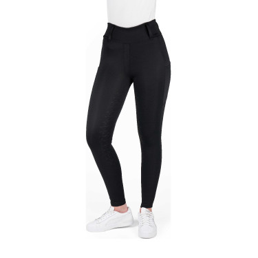 Leggings con fondo in silicone Equithème Alizé donna Nero