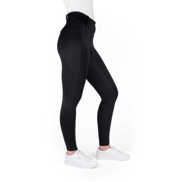 Leggings con fondo in silicone Equithème Alizé donna Nero