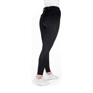Leggings con fondo in silicone Equithème Alizé donna Nero