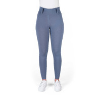 Leggings con fondo in silicone Equithème Alizé donna Grigio