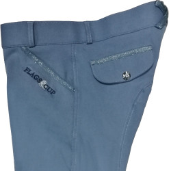 Pantaloni Flags & Cup Kokta donna Blu acciaio
