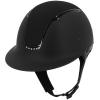 Casco Equithème Soazy Mat Crystal x 5 Nero / Strass Casco Equithème Soazy Mat Crystal x 5 Nero / Strass