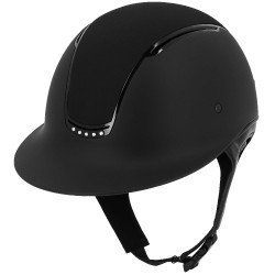 Casco Equithème Soazy Mat Crystal x 5 Nero / Strass